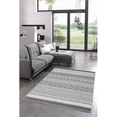 Předsíňový koberec (100 x 200 cm) W1081 šedý