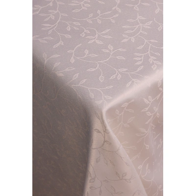 Béžový ubrus FRIDO se vzorem, 140 x 220 cm