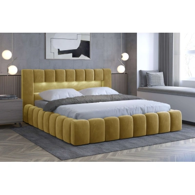 Čalouněná postel LAMICA 140 cm kovový rošt Monolith 48
