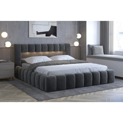 Čalouněná postel LAMICA 140 cm kovový rošt Monolith 85