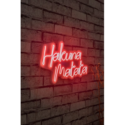 Dekorativní LED osvětlení červené HAKUNA MATATA