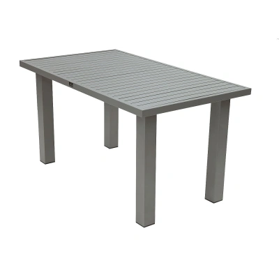 DEOKORK Hliníkový stůl výškově nastavitelný 140x80 cm TITANIUM (2v1)