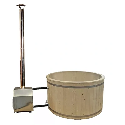 DEOKORK Dřevěná káď bez vložky Hot tub (900L)