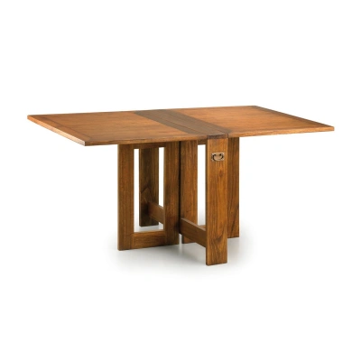 Estila Rozkládací jídelní stůl Star ze dřeva Mindi hnědé barvy 165cm
