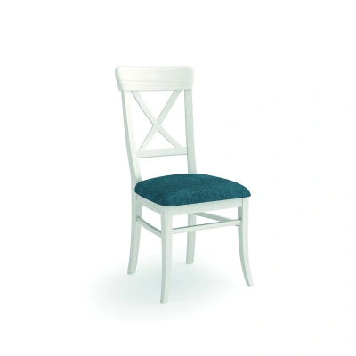 Estila Luxusní jídelní židle Cruceta z masivního dřeva s čalouněním 97cm
