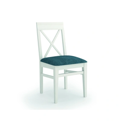 Estila Stylová jídelní židle Verona s masivními nohama a textilním čalouněním 90cm