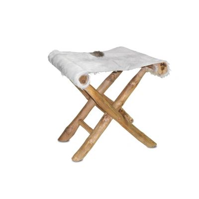 Estila Designová židle se sedákem z kravské kůže