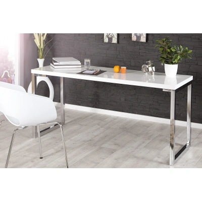 Estila Elegantní moderní pracovní stůl White Desk 140 cm bílý
