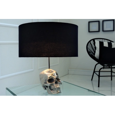 Estila Luxusní stolní lampa Lebka