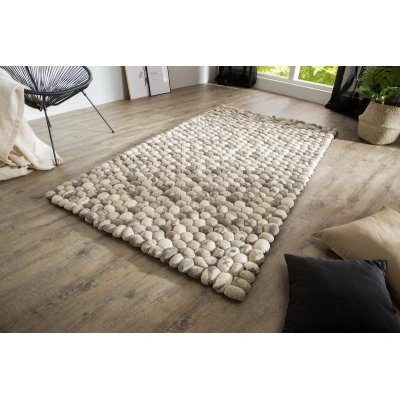 Estila Stylový koberec Organic 200x120cm šedý
