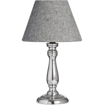 Estila Chromová stolní lampa Fewlson rustikální 37cm