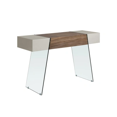 Estila Moderní konzolový stolek Forma Moderna se skleněnými nožičkami 120cm