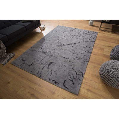 Estila Stylový koberec Abstrakt šedý