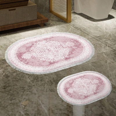 Koupelnová předložka 410602 růžový ornament 2 ks