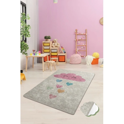 Dětský koberec(100 x 160 cm) BABY CLOUD růžový mráček